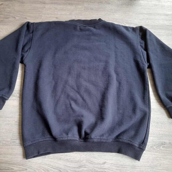 Vintage German Tea Sweatshirt by Snap Sportswear Size Medium 44" Chest Black - Picture 12 of 14